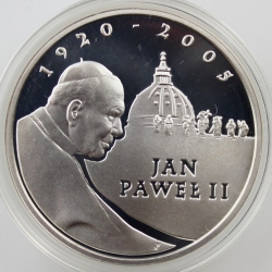 10 zł Jan Paweł II 2005r Ag 925.